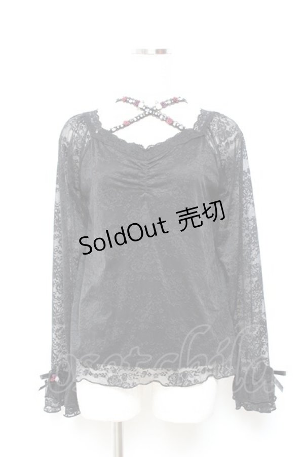 画像1: axes femme / バラクロス総レースインナー F 黒 Y-25-11-05-071-AX-TO-SZ-ZY (1)