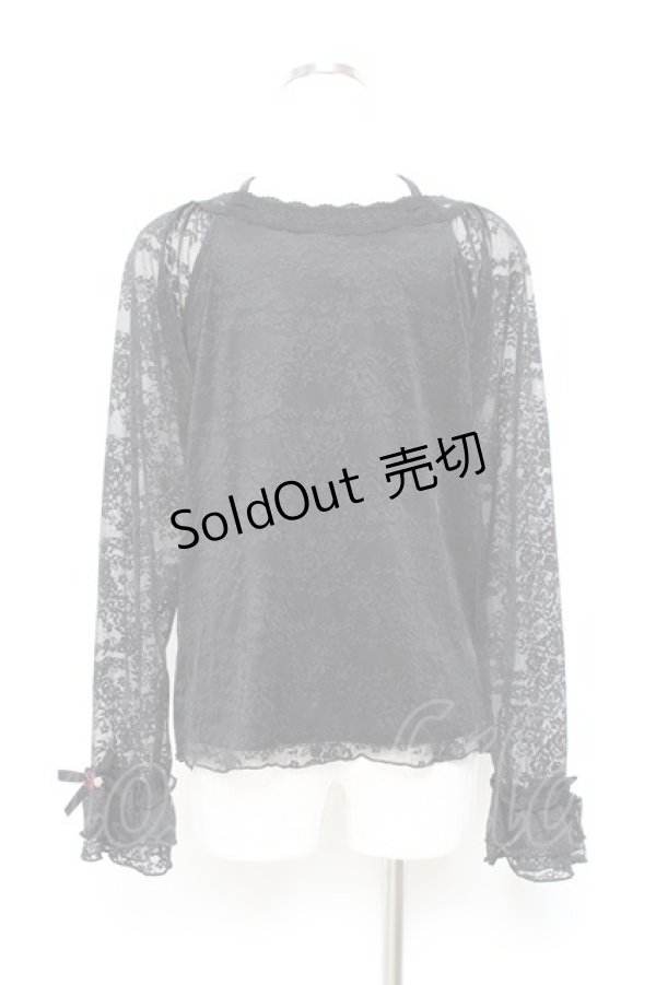 画像2: axes femme / バラクロス総レースインナー F 黒 Y-25-11-05-071-AX-TO-SZ-ZY (2)