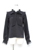 画像1: axes femme / ボウタイビスチェ風トップス F 黒 Y-25-11-05-072-AX-TO-SZ-ZY (1)