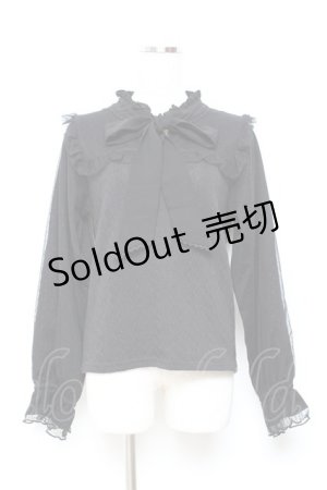 画像: axes femme / ボウタイビスチェ風トップス F 黒 Y-25-11-05-072-AX-TO-SZ-ZY