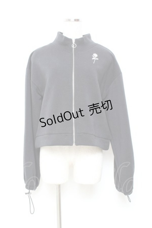 画像1: axes femme / ジップ付裏起毛トレーナー F 黒 Y-25-11-05-073-AX-TO-SZ-ZY (1)