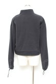画像2: axes femme / ジップ付裏起毛トレーナー F 黒 Y-25-11-05-073-AX-TO-SZ-ZY (2)