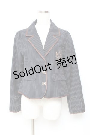 画像: 20K wardlobe / ストライプ柄ジャケット M 紺 Y-25-11-05-080-LO-JA-SZ-ZY