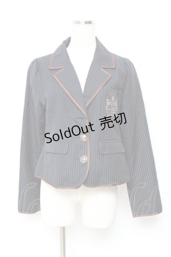 画像1: 20K wardlobe / ストライプ柄ジャケット M 紺 Y-25-11-05-080-LO-JA-SZ-ZY (1)