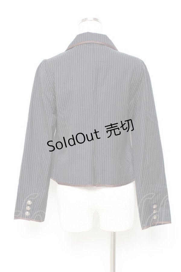 画像2: 20K wardlobe / ストライプ柄ジャケット M 紺 Y-25-11-05-080-LO-JA-SZ-ZY (2)