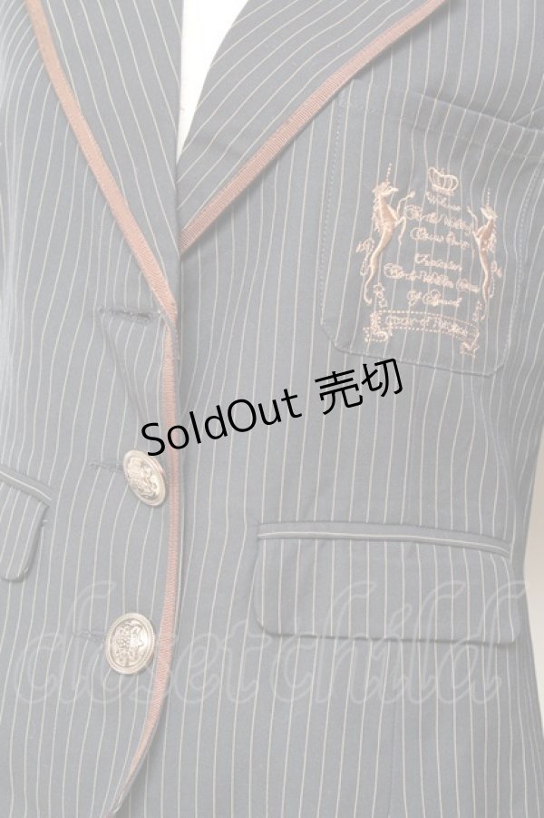 画像3: 20K wardlobe / ストライプ柄ジャケット M 紺 Y-25-11-05-080-LO-JA-SZ-ZY (3)