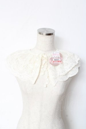 画像: m petit by misako / AMレースツケエリ  中白 Y-25-11-05-013-LO-ZA-SZ-ZY