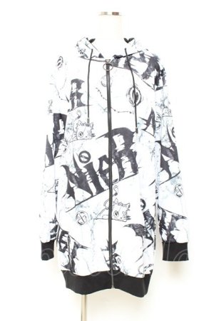 画像: NieR Clothing / LONG LENGTH ZIP OUTER F 白/ミケ Y-25-11-05-085-PU-TO-SZ-ZY