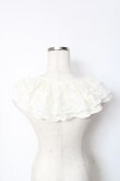画像2: m petit by misako / AMレースツケエリ  中白 Y-25-11-05-013-LO-ZA-SZ-ZY (2)