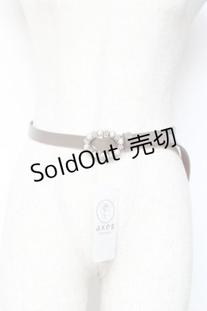 画像: 【SALE】axes femme / 牛革細ベルト  茶 Y-25-11-05-014-AX-ZA-SZ-ZT486
