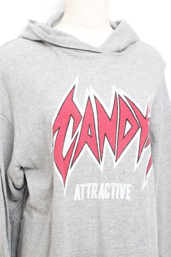 画像3: Candy Stripper / CANDY　ATTRACTIVEパーカー 2 グレー Y-25-11-05-089-PU-TO-SZ-ZY (3)