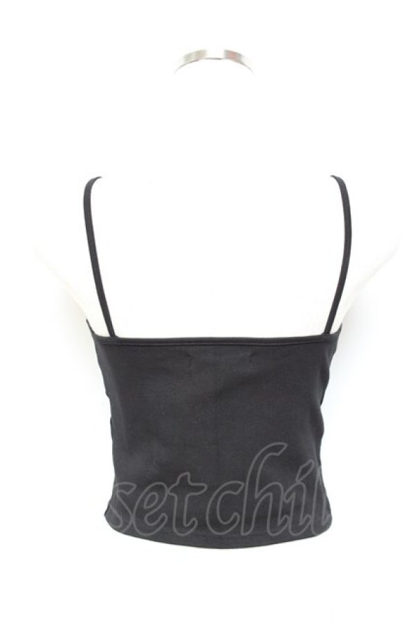 画像2: REFLEM / クロップドキャミソール F ブラック×パープル Y-25-11-05-091-PU-TO-SZ-ZY (2)