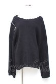 画像1: axes femme / ショルダージップニット M 黒 Y-25-11-05-092-AX-TO-SZ-ZI (1)