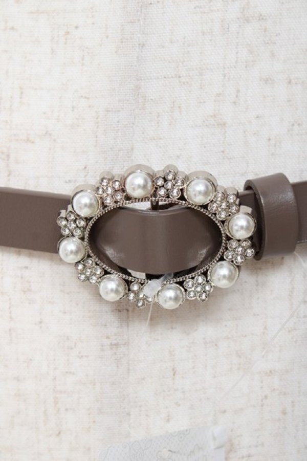 画像2: axes femme / 牛革細ベルト  茶 Y-25-11-05-014-AX-ZA-SZ-ZT486 (2)