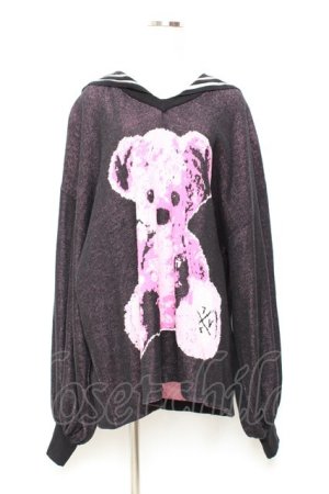 画像: TRAVAS TOKYO / Furry bear sailor collar knit プルオーバー F ピンク Y-25-11-05-093-PU-TO-SZ-ZY