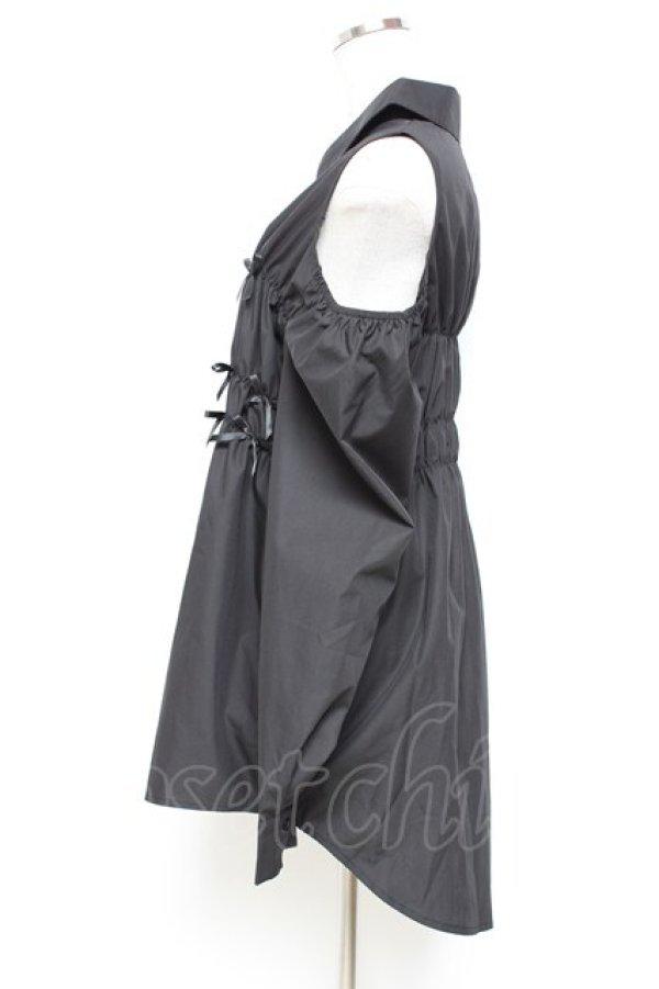 画像2: DearMyLoveRose / オープンショルダーリボンチュニック M 黒 Y-25-11-05-094-EL-OP-SZ-ZY (2)