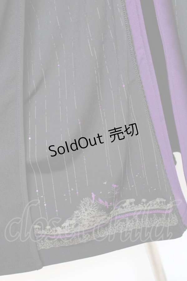 画像5: Ozz oneste / チャイナボタンロングカーディガン  黒×紫 Y-25-11-05-095-OO-TO-SZ-OS (5)