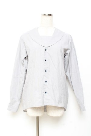 画像: ネバアランド / 金平糖セーラーブラウス  グレー Y-25-11-05-101-LO-BL-SZ-ZY