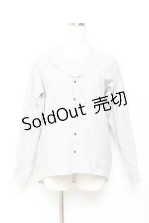 画像: ネバアランド / 金平糖セーラーブラウス  グレー Y-25-11-05-101-LO-BL-SZ-ZY