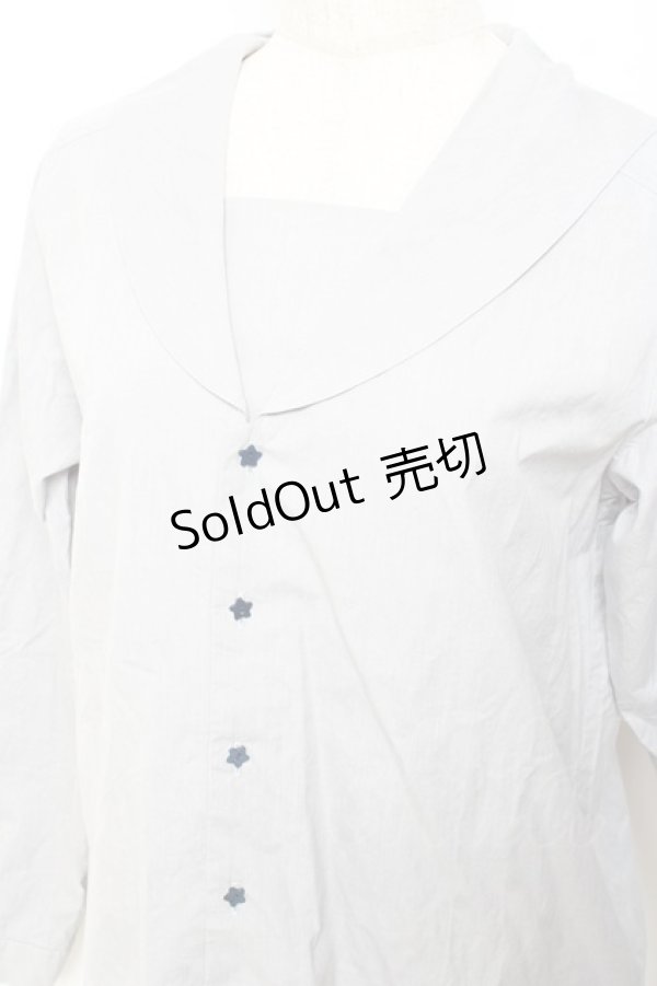 画像3: ネバアランド / 金平糖セーラーブラウス  グレー Y-25-11-05-101-LO-BL-SZ-ZY (3)