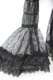 画像3: ATELIER PIERROT / Shirring Princess Sleeve Blouse-Lace-  黒 Y-25-11-05-103-EL-BL-SZ-ZY (3)
