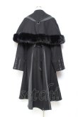 画像2: Ozz oneste / Dark Wizard ケープコート  黒×グリーン Y-25-11-05-105-OO-CO-SZ-ZY (2)