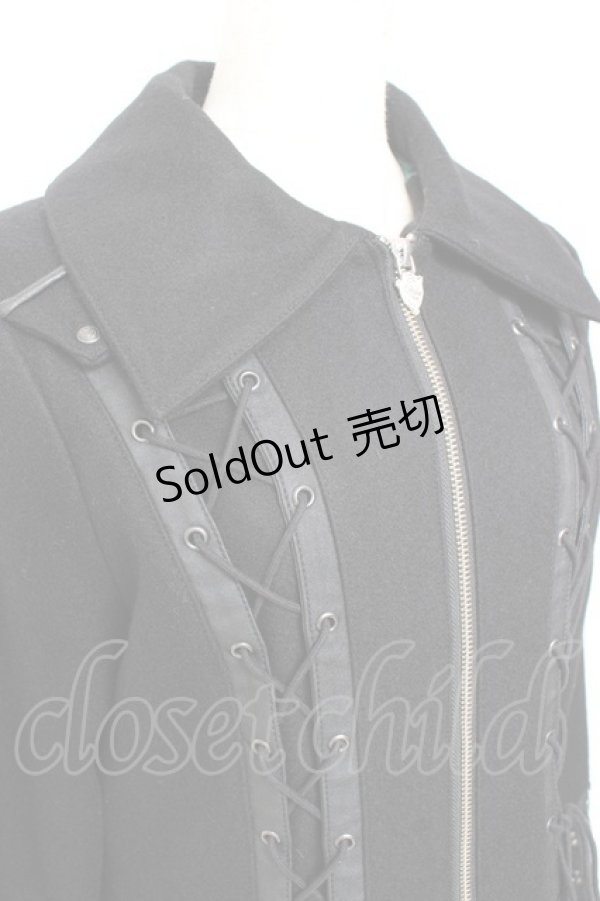 画像7: Ozz oneste / Dark Wizard ケープコート  黒×グリーン Y-25-11-05-105-OO-CO-SZ-ZY (7)