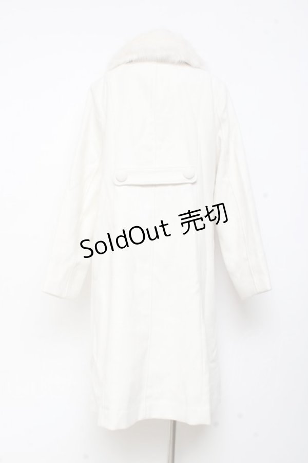 画像2: axes femme / スノー刺繍ロングコート M キナリ Y-25-11-05-108-AX-CO-SZ-ZY (2)