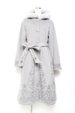 画像1: axes femme / パネル刺繍Ａラインコート M グレー Y-25-11-05-109-AX-CO-SZ-ZY (1)