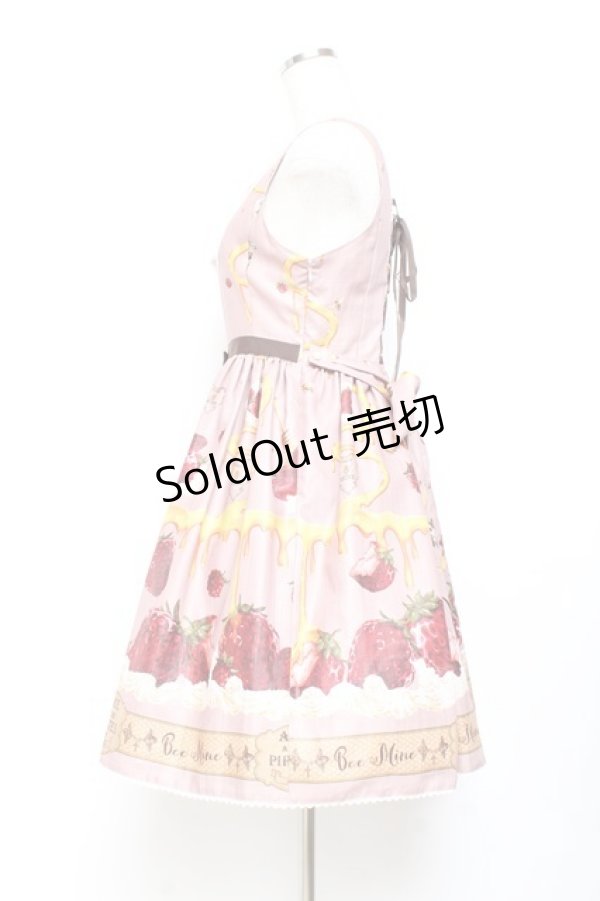 画像2: ALICE and the PIRATES / Honey Bee Berry柄ジャンパースカートI  渋ピンク Y-25-11-05-111-PA-OP-SZ-ZY (2)