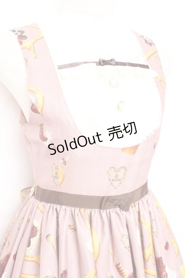 画像4: ALICE and the PIRATES / Honey Bee Berry柄ジャンパースカートI  渋ピンク Y-25-11-05-111-PA-OP-SZ-ZY (4)