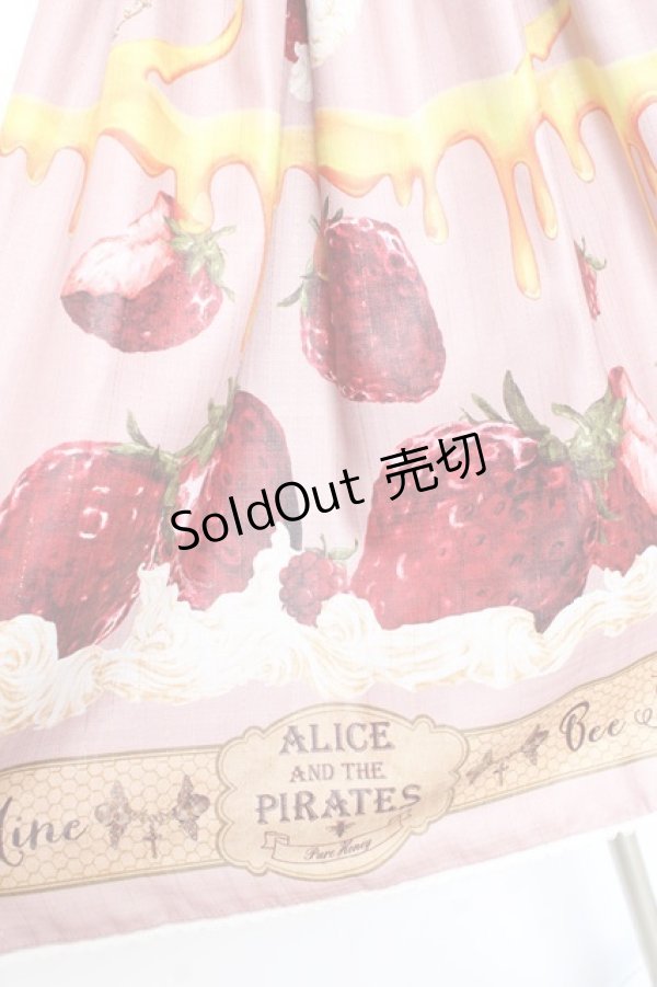 画像5: ALICE and the PIRATES / Honey Bee Berry柄ジャンパースカートI  渋ピンク Y-25-11-05-111-PA-OP-SZ-ZY (5)
