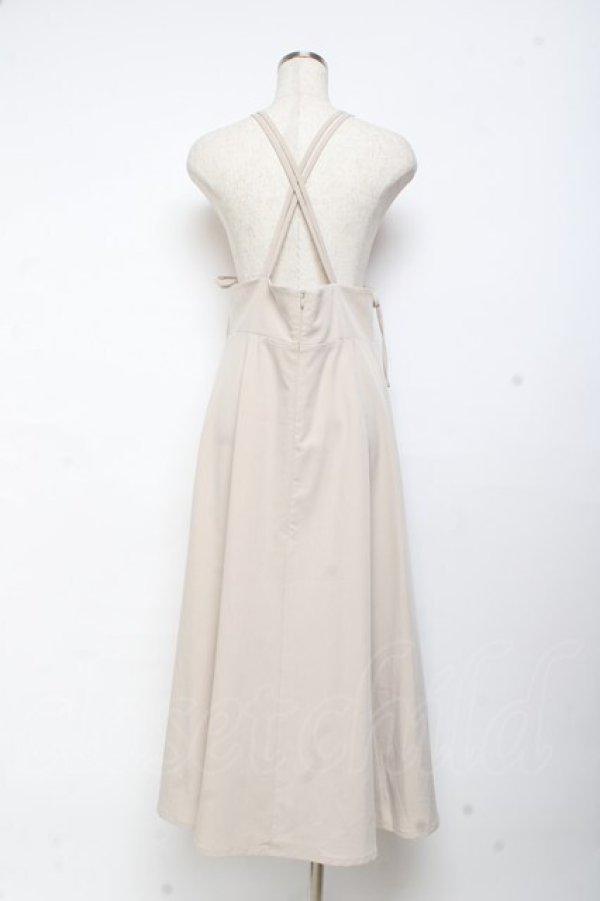 画像2: Ank Rouge / クロスキャミジャンパースカート M ベージュ Y-25-11-05-112-CA-OP-SZ-ZY (2)