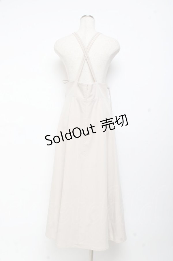 画像2: Ank Rouge / クロスキャミジャンパースカート M ベージュ Y-25-11-05-112-CA-OP-SZ-ZY (2)