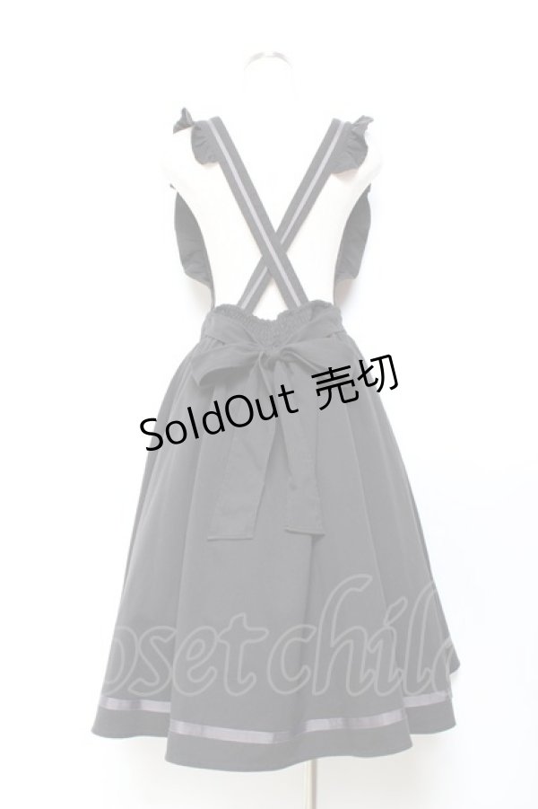 画像3: axes femme POETIQUE / ティータイム刺繍吊りスカート M 黒 Y-25-11-05-118-AX-SK-SZ-ZY (3)