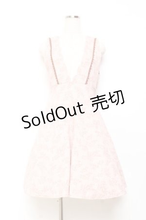 画像: axes femme / 柄入りチェックジャンスカ M ピンク Y-25-11-05-119-AX-OP-SZ-ZY