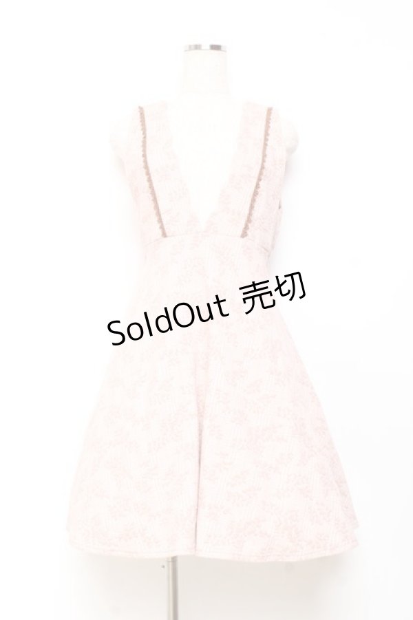 画像1: axes femme / 柄入りチェックジャンスカ M ピンク Y-25-11-05-119-AX-OP-SZ-ZY (1)