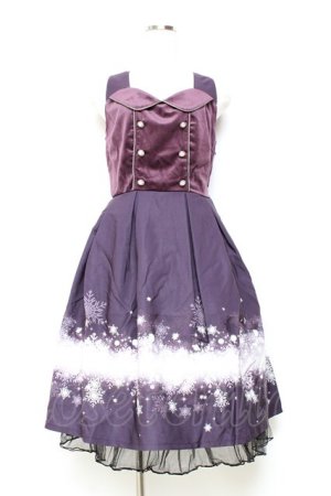 画像: axes femme POETIQUE / スノークリスタルノースリワンピース M ワイン Y-25-11-05-122-AX-OP-SZ-ZY