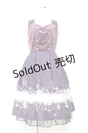 画像: axes femme POETIQUE / スノークリスタルノースリワンピース M ワイン Y-25-11-05-122-AX-OP-SZ-ZI