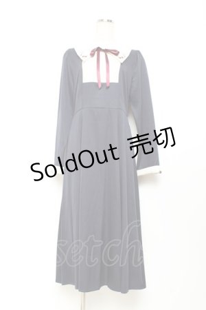 画像: axes femme / ストロベリー刺繍ワンピース F 紺 Y-25-11-05-124-AX-OP-SZ-ZY