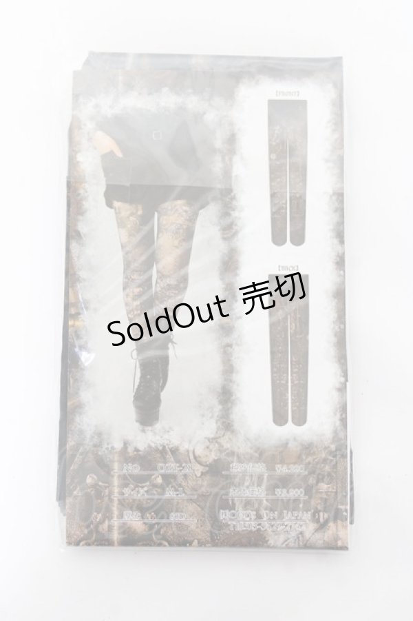 画像2: Ozz Croce / 歯車仕掛けの蒸氣タイツ M-L カーキブラウン Y-25-11-05-002-OO-ZA-SZ-ZY (2)