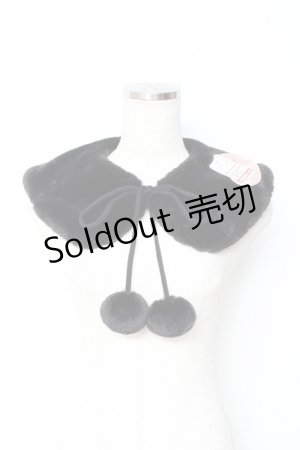 画像: m petit by misako / AMポンポンツキエリ  中黒 Y-25-11-05-021-LO-ZA-SZ-ZY