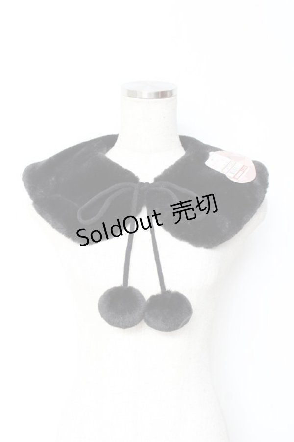 画像1: m petit by misako / AMポンポンツキエリ  中黒 Y-25-11-05-021-LO-ZA-SZ-ZY (1)