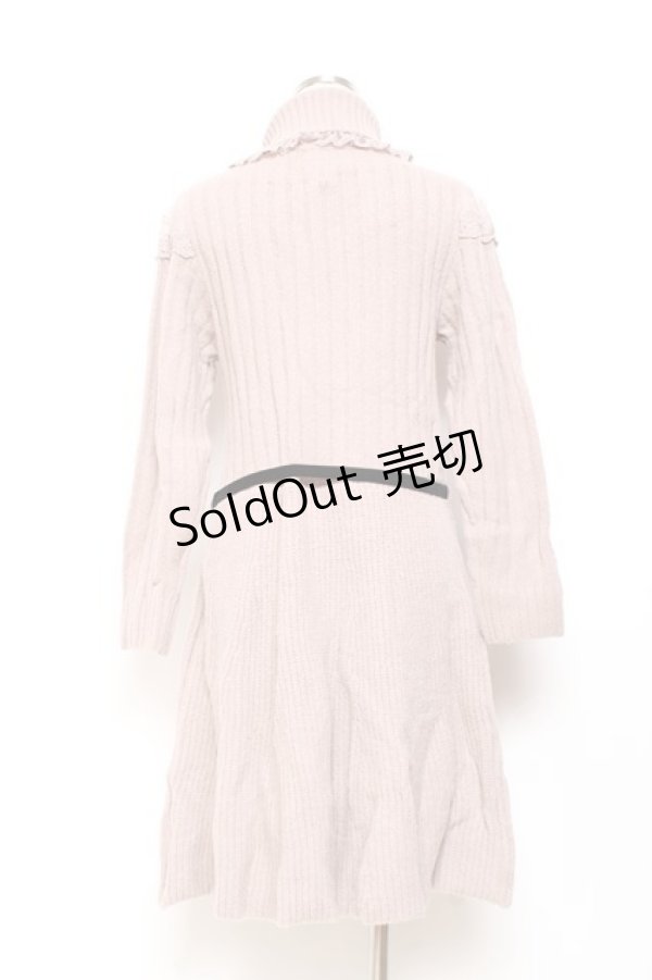 画像2: axes femme POETIQUE / 肩デザインタートルニットワンピース M アワピンク Y-25-11-05-130-AX-OP-SZ-ZY (2)