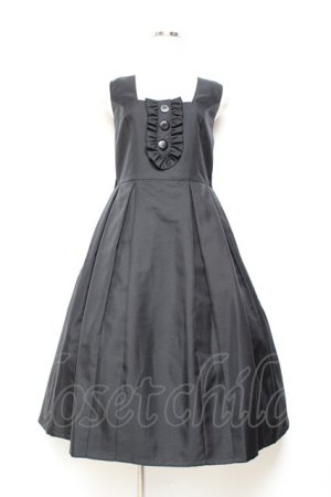 画像: Physical Drop / 前釦タックジャンパースカート  黒 Y-25-11-05-131-LO-OP-SZ-ZY