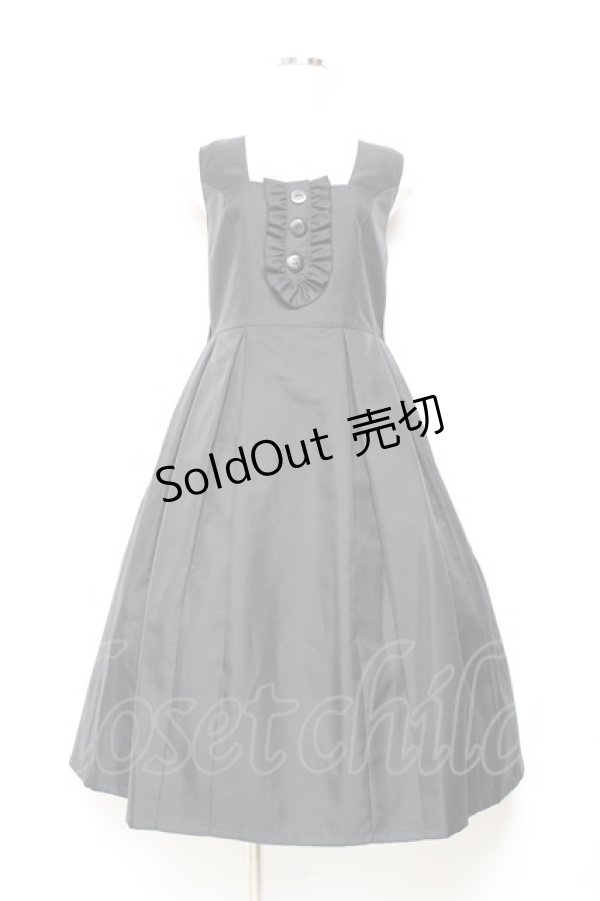 画像1: Physical Drop / 前釦タックジャンパースカート  黒 Y-25-11-05-131-LO-OP-SZ-ZY (1)