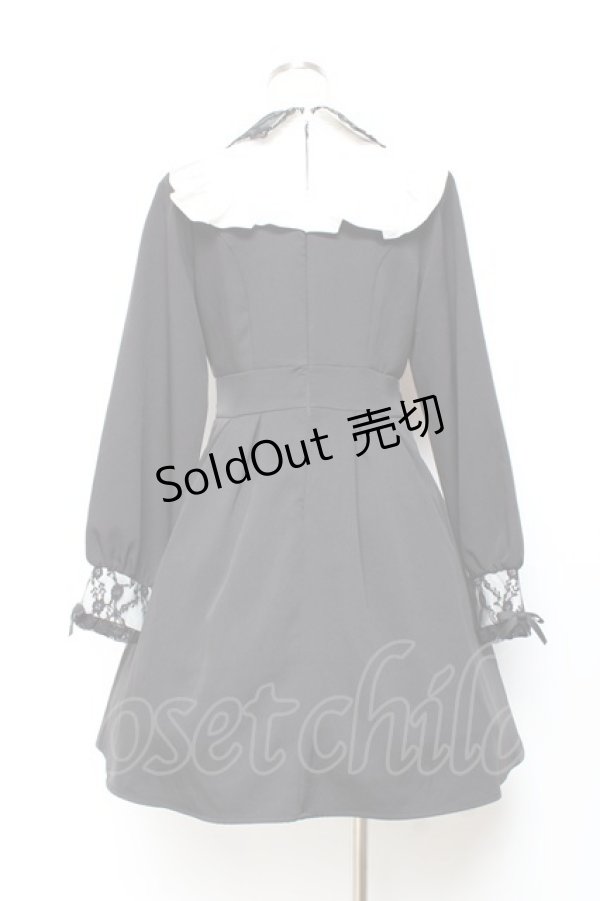 画像2: DearMyLove / レース重ねハートバックルベルトワンピース L 黒 Y-25-11-05-132-EL-OP-SZ-ZY (2)