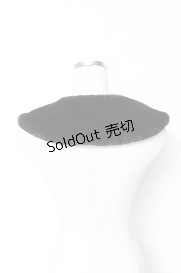 画像2: m petit by misako / AMポンポンツキエリ  中黒 Y-25-11-05-021-LO-ZA-SZ-ZY (2)