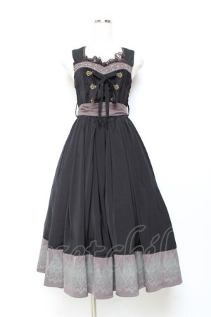 画像: Ozz oneste / Fairy tale Roseジャンパースカート  黒 Y-25-11-05-135-OO-OP-SZ-ZY