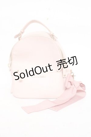 画像: Maison de FLEUR / リボンMリュック F ピンク Y-25-11-05-022-LO-BG-SZ-ZY